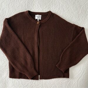 Elegant Brown Women's Cardigan by [Brand]